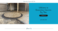 Desktop Screenshot of concretebytom.com
