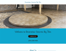 Tablet Screenshot of concretebytom.com